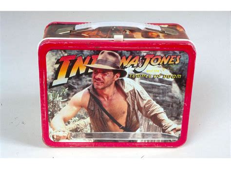 metal lunch box indiana jones|Indiana Jones And The Temple Of Doom 1984 Vintage Metal .